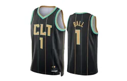 Mens Charlotte Hornets LaMelo Ball 2022-23 Black City Edition Jersey