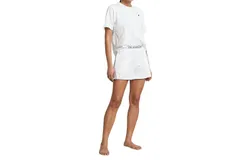Polo Ralph Lauren Short Sleeve Shorty Knit Pajama Set In White
