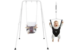 2 in 1 Baby Jumper & Swing&comma; Baby Jumper for Indoor and Outdoor Use&comma; Baby Swing with Foldable Stand&comma; Stable Toddler Swing Set