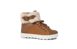 Cloud Nine Ladies Champ Sheepskin Trimmed Boot In Brown