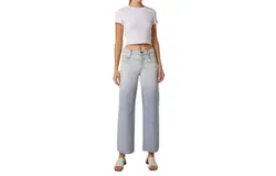Edyson Conrad High Rise Wide Yoke Jeans In Light Camillo Wash