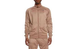 Kappa Men&apos;s Logo Tape Artem 2 Track Jacket In Brown&sol;orange-Blue&sol;beige