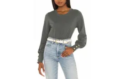 Nation Ltd Johnnie Snap Sleeve Tee In Hunter