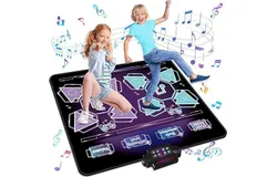 Kids Dance Mat Toys - 2-Player Dance Pad Gifts for Girls Boys Toddlers Purple