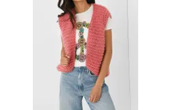 Atelier Basile Ida Sleeveless Vest In Dusty Rose