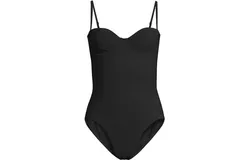 Tory Burch Women&apos;s Solid Underwire Removable Padding One Piece Black