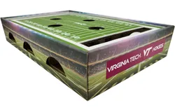 NCAA Virginia Tech Hokies Scratcher Box, Game Day Cat Toy, NCAA Football Field Designed Lounge, Stimulating Cat Game
