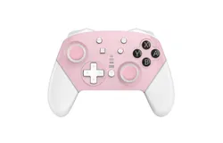 Switch Controller Wireless&comma; Compatible with Switch Pro Controller for Switch&sol;Switch Lite&sol;OLED&sol;PC&comma; Professional Gamepad with 600mAh Battery&comma; 6-Axis Motion and Wake-Up Function（Pink）