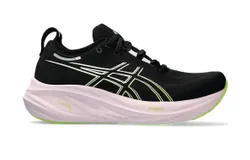 Asics Women&apos;s Gel-Nimbus 26 Shoes In Black&sol;neon Lime