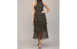 Fate Tiered Maxi Dress In Black