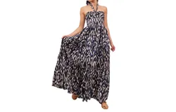 Cara Cara Piana Dress In Navy Ikat