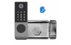 Waterproof Outdoor Door Smart Wheel Lock Digital Fingerprint Electric Electronic Smart Door Lock with TTlockAPP &ZeroWidthSpace;&ZeroWidthSpace;App