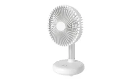 Portable floor fan&comma; rechargeable oscillating head fan&comma; oscillating head USB cooling fan&comma; adjustable cooling&comma; silent floor fan with four speed modes&comma; suitable for camping&comma; travel&comma; study&comma; living room or bedroom