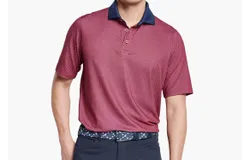Johnston & Murphy Xc4 Performance Polo &plus; Cool Degree Shirt In Red Medallion