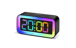Digital Alarm Clock - Easy to Operate&comma; Large Night Light&comma; Alarm Clock&comma; Snooze Function&comma; Omni-directional Brightness Adjuster&comma; LED Digital Display