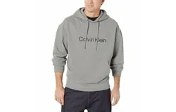 Calvin Klein French Terry Hoodie In Wolf Grey