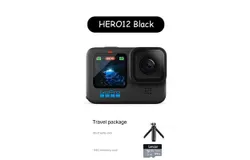 GoPro HERO12 Black anti-shake action camera 5&period;3k HD waterproof gopro12&comma; 64G memory card&comma; short selfie stick