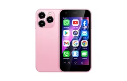 Mini Phone World&apos;s Smallest 3&period;0" HD Touch Screen Mini Smartphone Unlocked Android Compact Mobile Phone 2GB&plus;16GB &comma;XS15-pink
