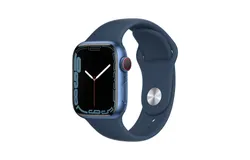 Apple Watch Series 7 &lpar;GPS&comma; 45MM&rpar; -Blue Aluminum Case with Starlight Sport Band &lpar;Renewed Premium&rpar;