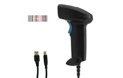 1D Barcode Scanner Handheld USB Wired Bar Code Reader Manual Trigger&sol;Auto Continuous Scanning Support Paper Code Compatible with Windows Android Mac for Supermarket Retail Store Library Logistics