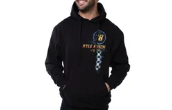 NASCAR Hooded Sweatshirt - Kyle Busch - 8 White by DelSol for Men - 1 Pc T-Shirt &lpar;2XL&rpar;