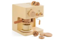 Kids Coffee Maker Toy Coffee Maker Playset Wooden Kitchen Set Toys Toddler Play Kitchen Accessories&comma; Pretend Play Food