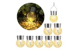 8pz Luces De Solares Led Decoración Hogar Interior&sol;exterior Blanco cálido