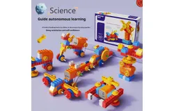 Children&apos;s Building Blocks&comma; Large Electric Mechanical Gear Programming Puzzle Toy&period;