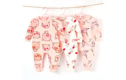 3-Pack Baby Clothes Newborn Bodysuits Color Series Romper, Siamese Pajamas for Baby Boys and Girls