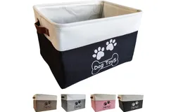 Dog Toy Basket Collapsible Dog Toy Box with Handles Foldable Dog Toy Bin for Pet Toys&comma;Accessories
