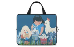 Children&apos;s Painting&comma; Easter&comma; Rabbit Laptop Bag Women Man 10 12 13 15 17 Inch Office Notebook Travel Computer Handbag Waterproof Bag Notebook Cover