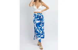 Fore Extra-Tropic Wrap Midi Skirt In Blue