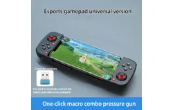 D3 Wireless Game Controller for iOS&comma; Android&comma; PC&comma; Bluetooth Gamepad Joystick&comma; for iPhone13&sol;12&sol;11&sol;X&comma; iPad Mini&sol;Air&sol;Pro&comma; Mac&comma; MacBook&comma; Tablet&comma; Steam&comma; COD Mobile&comma; Apex Universal Edition Black