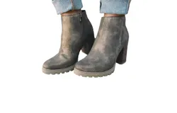 Blowfish Walker Bootie In Bronze Roller Reptile