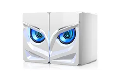 USB Power Speaker&comma; Owl Eyes Mini Desktop Computer Speaker PC Speaker