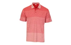 Gioberti Mens Pin Stripe Short Sleeve Polo w&sol; Chest Pocket