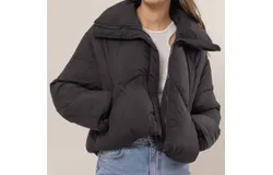 Hyfve Bundle Up Puffer Jacket In Black