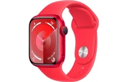 Apple Watch Series 9 GPS 45mm RED Aluminum Case with RED Sport Band - S&sol;M