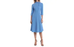 Donna Morgan Theodora Dress In Blue Bonnet
