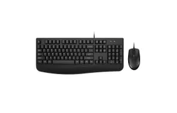 Wired Keyboard and Mouse Combo&comma;Black