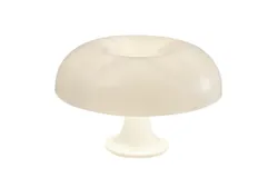 White Mushroom Lamp&comma; Dimmable Mushroom Table Lamp with 3 Lighting Modes&comma; 70s Retro Lamp Mid-Century Modern Lamp Bedroom Mushroom Donut Lamp&comma; Cool Home Decor Aesthetic Lamp &lpar;White&rpar;