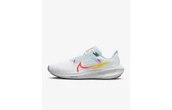 Nike Women&apos;s Pegasus 40 Road Running Shoes In White&sol;blue Tint&sol;laser Orange&sol;picante Red