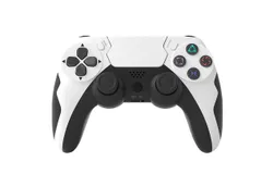 Controller for PS-4 Controller&comma; Controller fits Playstation 4 Controller with Turbo&sol;Back Paddle&sol;Upgraded Joystick&comma; Modded Wireless Controler Ps-4 Gamepad Supports PC&sol;Steam&sol;iOS&sol;MAC&comma; White