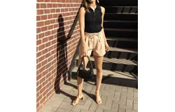 Blanknyc Deep Energy Shorts In Tan