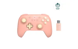 8BitDo Ultimate C Wireless 2&period;4G Gaming Controller Gamepad Joystick for PC Windows 10 11 Steam Deck Raspberry Pi Android-pink