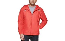 Club Room Men&apos;s Bomber Jacket With Hoodie In Red