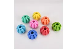 Durable Dog Chew Toy Set &vert; Interactive Treat Dispensing Watermelon Balls&comma; 3-Pack&comma; Random Colors&lpar;S）