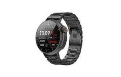 Smart Watch Super 1&period;52 Inch Round HD Display with Calls &lpar;Answer&sol;Make Calls&rpar; AI Voice&comma; Music Player&comma; Fitness Watch for Men Women Waterproof Activity Tracker with 123 Sports Modes &lpar;Black Three Straws Steel Strap &rpar;