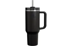 Stanley Quencher H2&period;0 FlowState Stainless Steel Vacuum Insulated Tumbler with Lid and Straw for Water&comma; Iced Tea or Coffee&comma;40oZBLACK