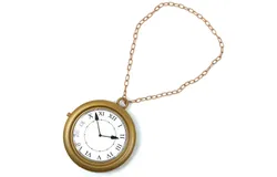 Skeleteen Jumbo Clock Necklace - Gold